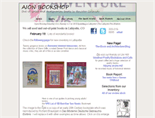 Tablet Screenshot of aionbookshop.com